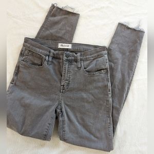 Madewell High Rise Jeans in Gray